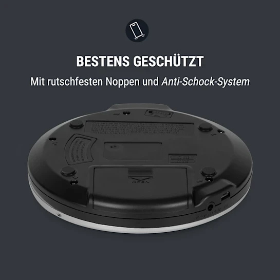 Портативний CD-програвач OneConcept CDC 100 MP3-CD РК-дисплей - фото 6