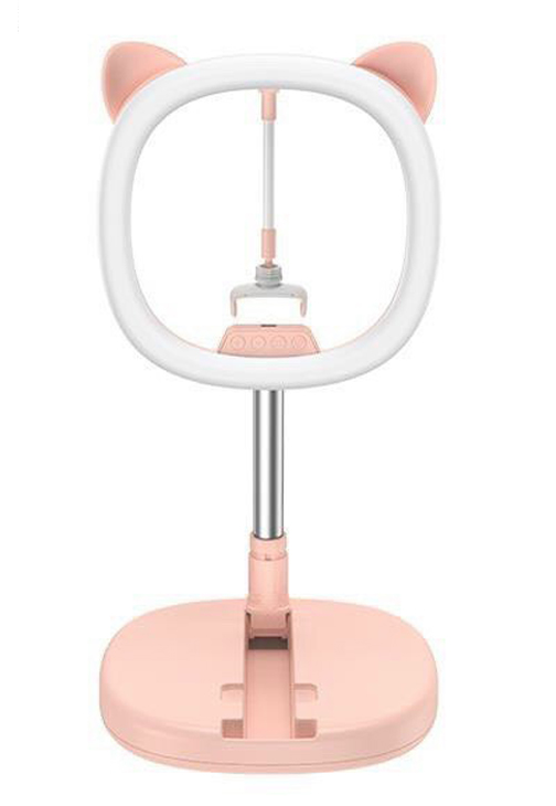 Селфи лампа Remax Live-Stream Holder with Light CK-02 Pink (846f6c3c)