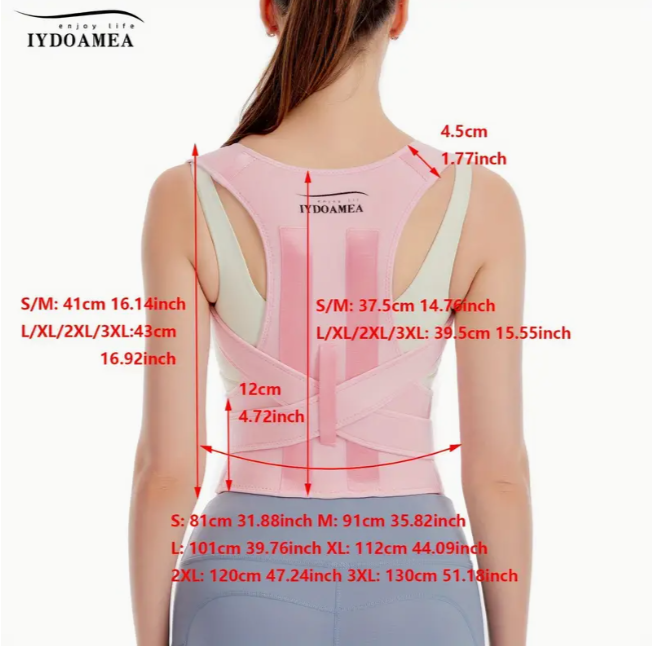 Корсет жіночий IYDOAMEA для вирівнювання спини/підтримка хребта М (1320) - фото 4