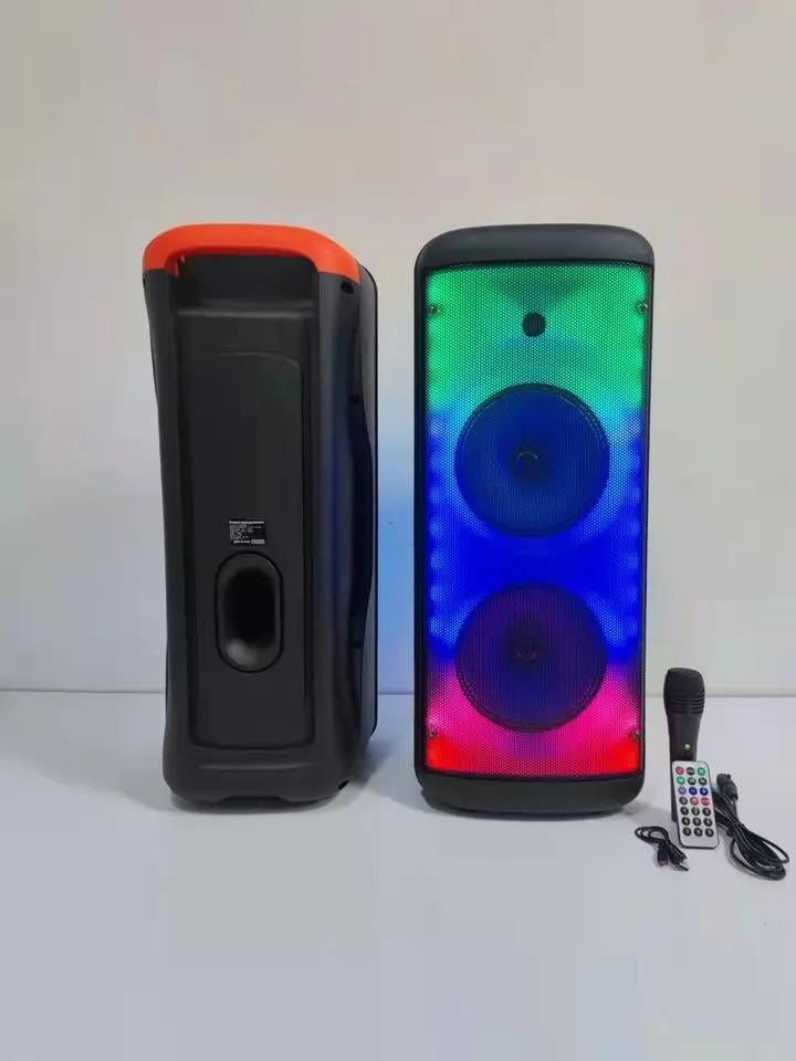 Портативна акустична система Winso RX-8252-8"x2 RGB з мікрофоном та пультом 20 W (16cee793) - фото 6