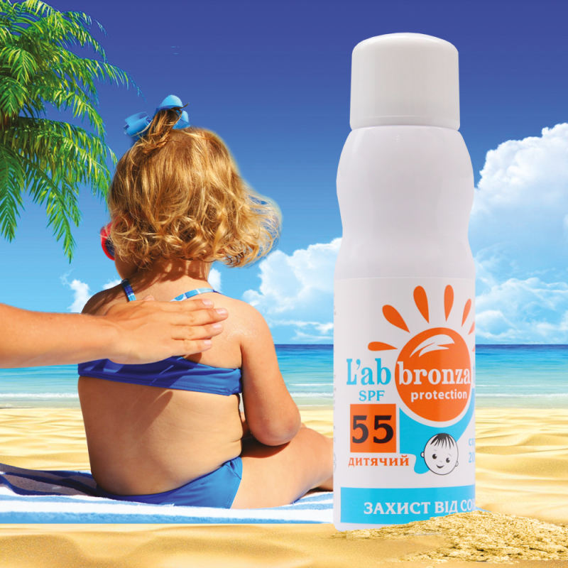 Эмульсия детская L’abbronzato защита от солнца SPF-55 спрей 200 мл (11869) - фото 2