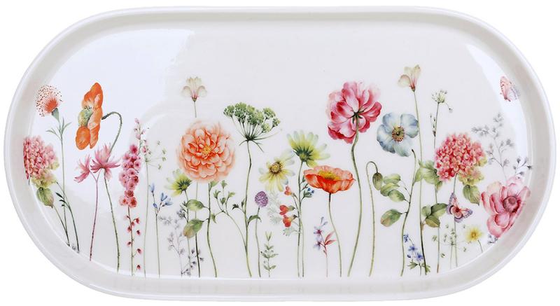 Блюда фарфоровые овальные Flower Garden 3 шт. 30х16 см