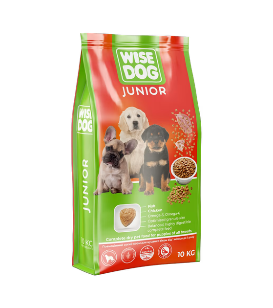 Корм сухий для цуценят усіх порід Wise Dog Junior 10 кг (36808180)