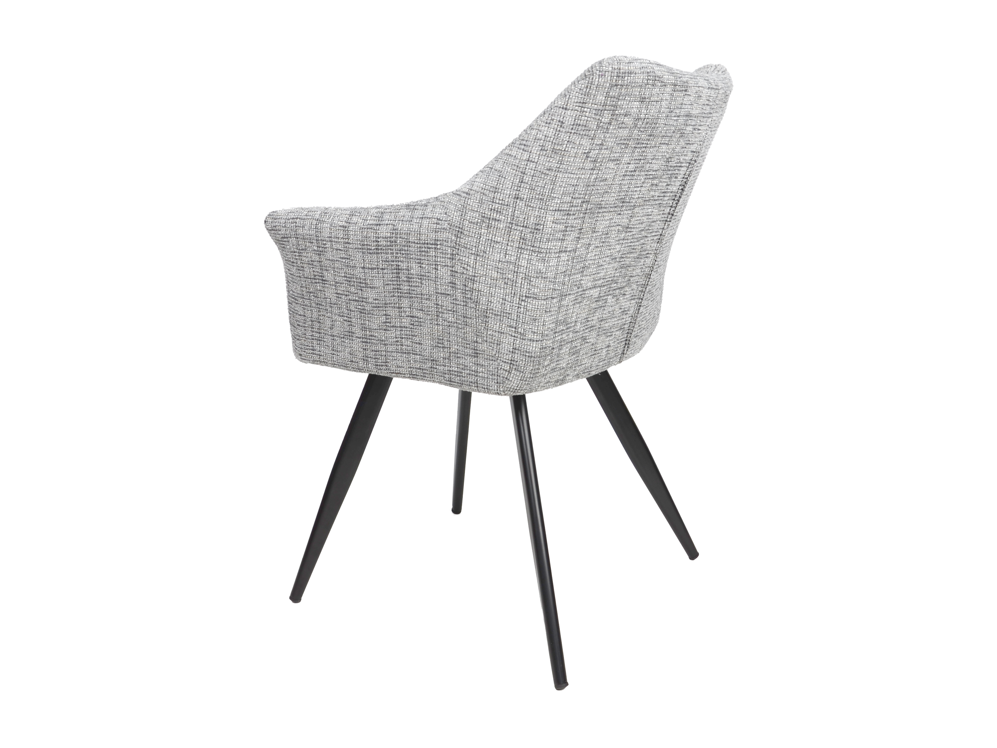 Стул Intarsio STEFAN Черный/Светло-серый - фото 4