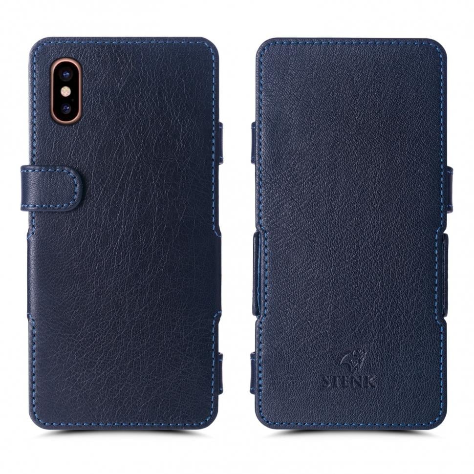 Чехол книжка Stenk Prime для Apple iPhone Xs Max Синий (62661)