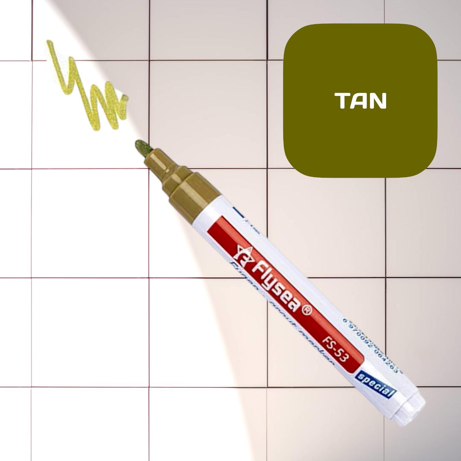 Маркер для швів плитки Flysea зафарбовування та оновлення кольору Смаглявий - фото 2