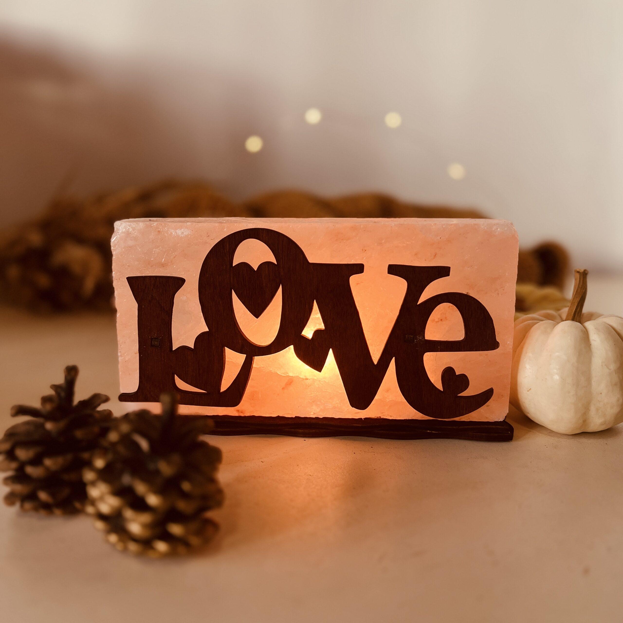 Соляна лампа декоративна Himalayan Кохання 2 кг (29903000) - фото 4