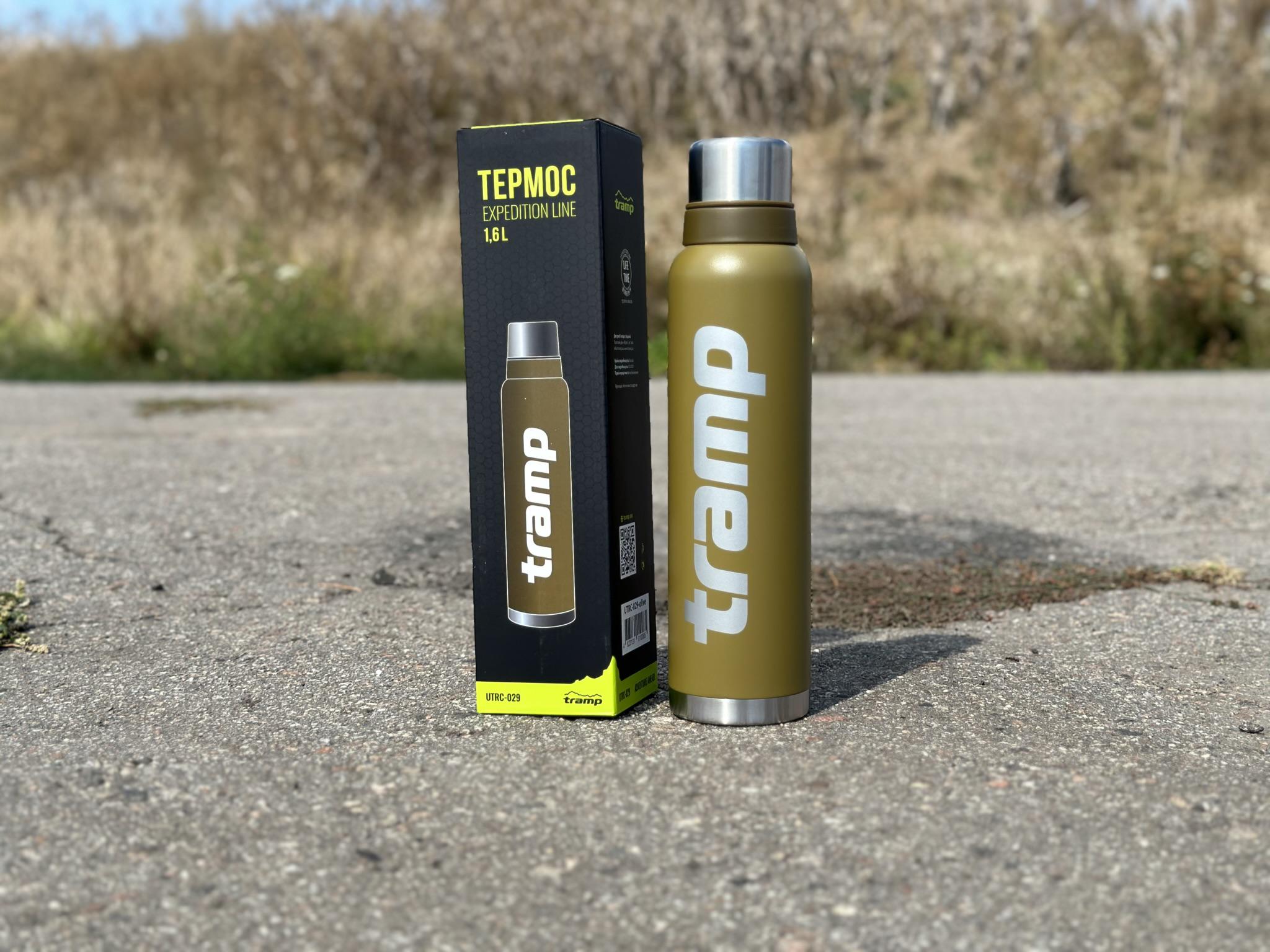 Термос для напоїв Tramp expeditio з нержавіючої сталі тримає 24 ч. 1,6 л (UTRC-029-olive) - фото 2