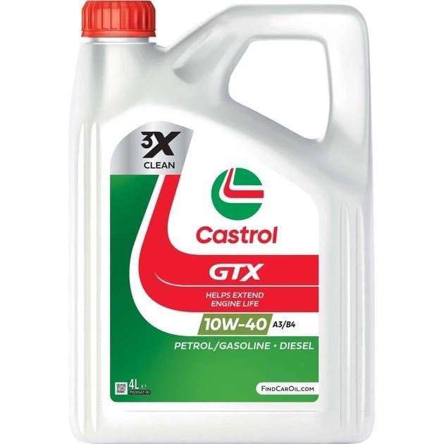 Моторна олива Castrol GTX 10W-40 A3/B4 4 л (15F8FD)