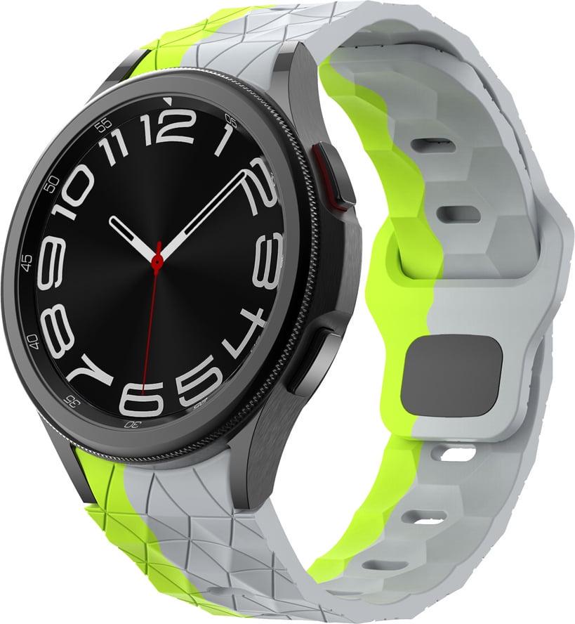 Ремешок силиконовый Coinmy для смарт-часов Galaxy Watch 4 40 мм Grey Green (37795-71)
