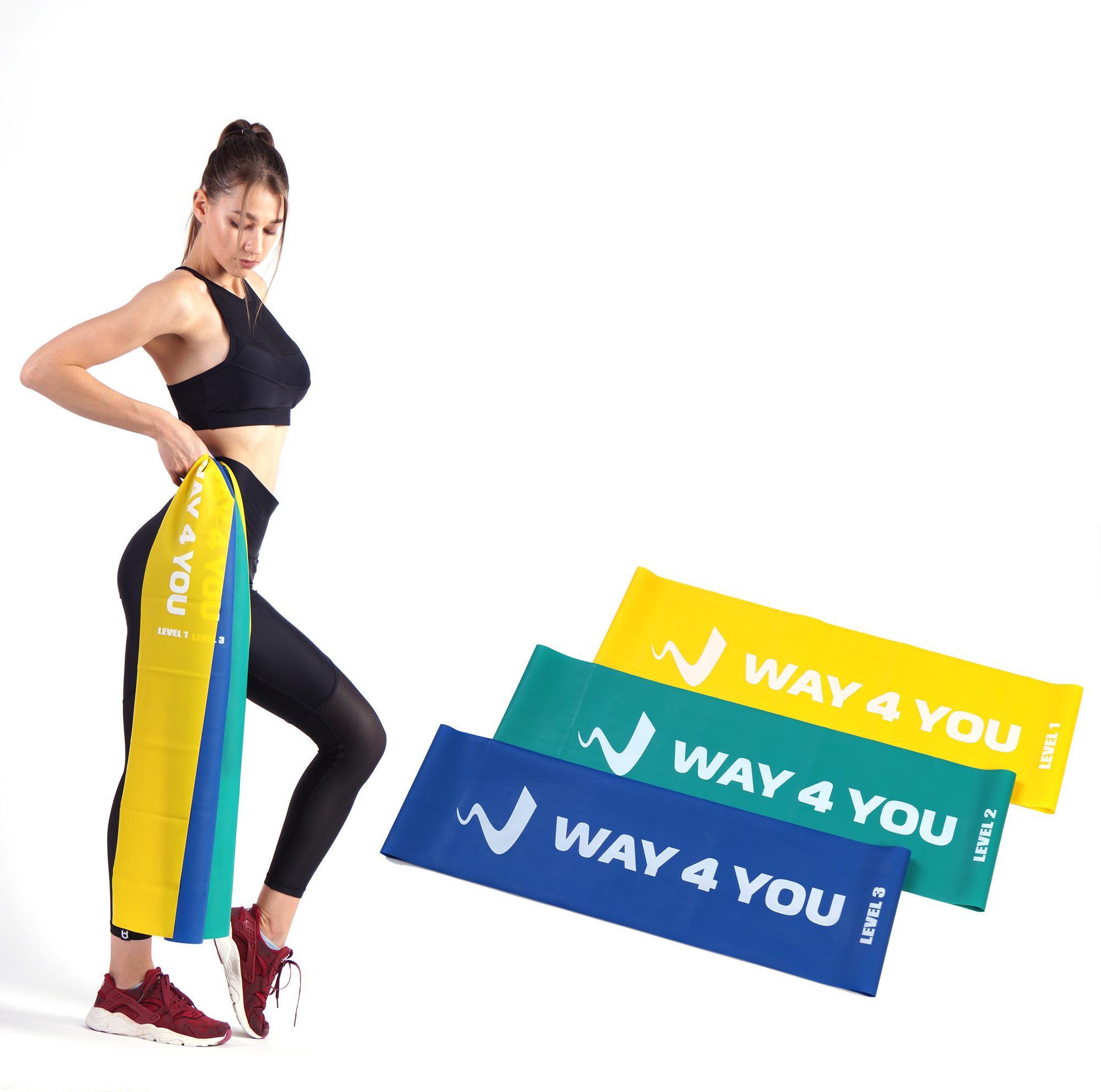 Набор эластичных лент для фитнеса Way4you Set of 3 - фото 3 Набор эластичных лент для фитнеса Way4you Set of 3 - фото 3