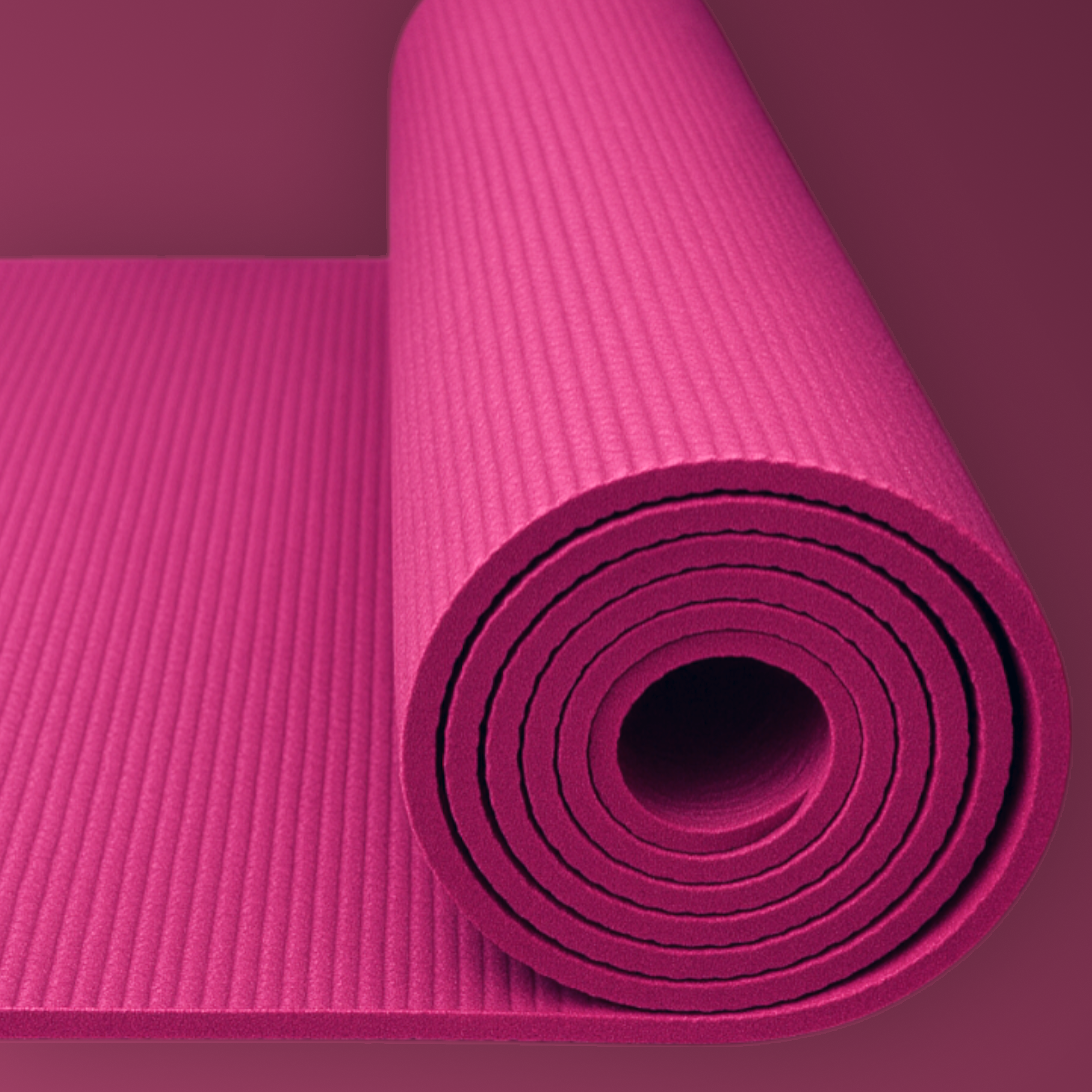 Коврик для йоги 6 мм Светло-розовый (9290143) - фото 2