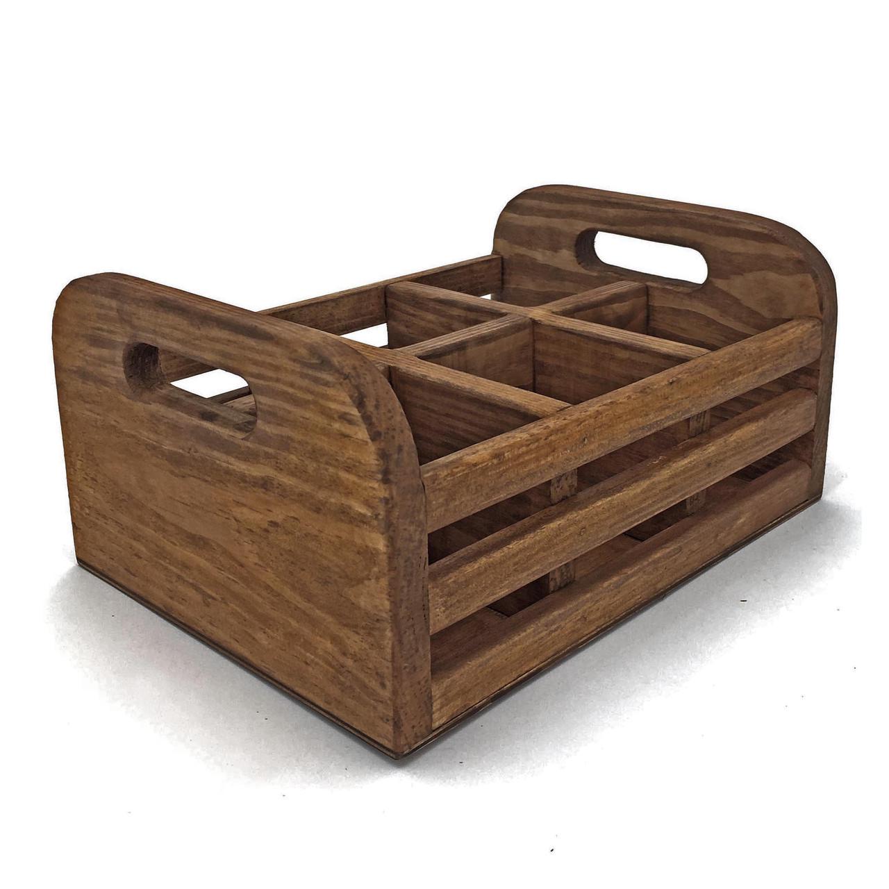 Подставка для столовых приборов из дерева Лекка Сепия (Псп-002408)