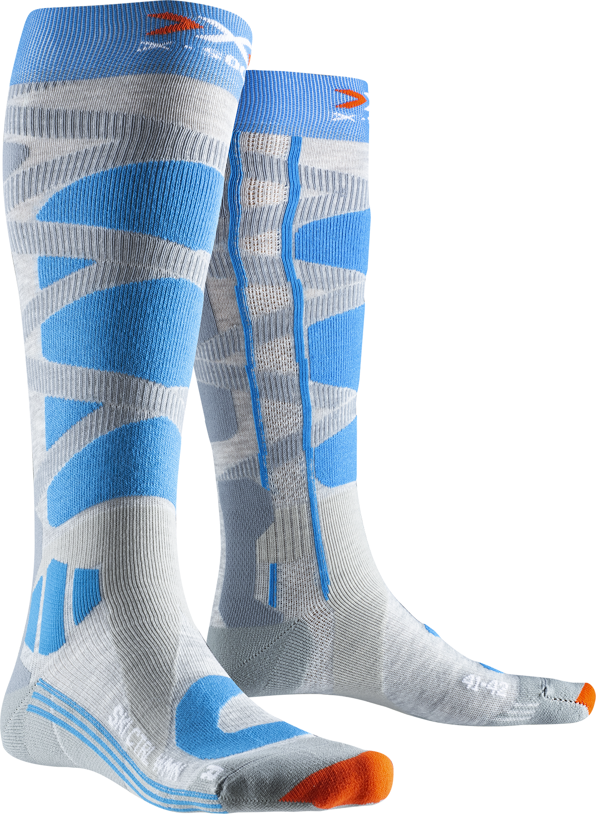 Женские носки X-SOCKS Ski Control 4,0 XS-SSKCW19W-G160 p. 35/36 Grey Melange/Turquoise