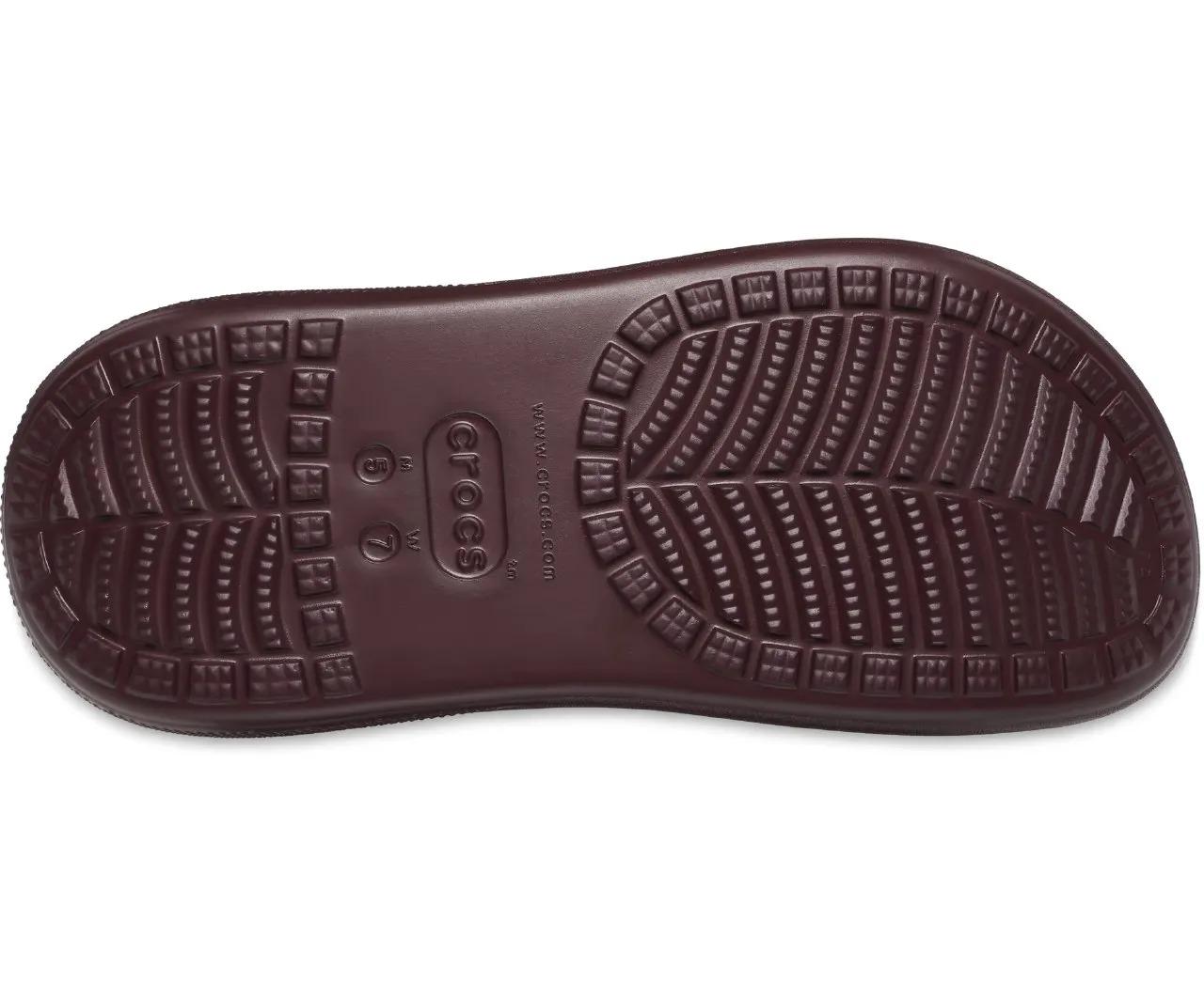 Сабо женские Crocs Classic Crush Clog M7W9 р. 40 25,5 см Dark Cherry (207521) - фото 6