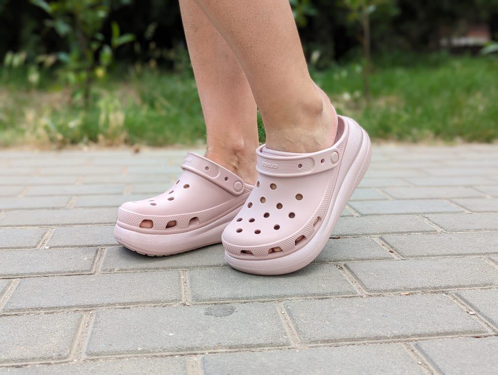 Сабо з блискучою підошвою Crocs Crush Shimmer р. W10/EUR 40-41 Pink Clay (12114623) - фото 7