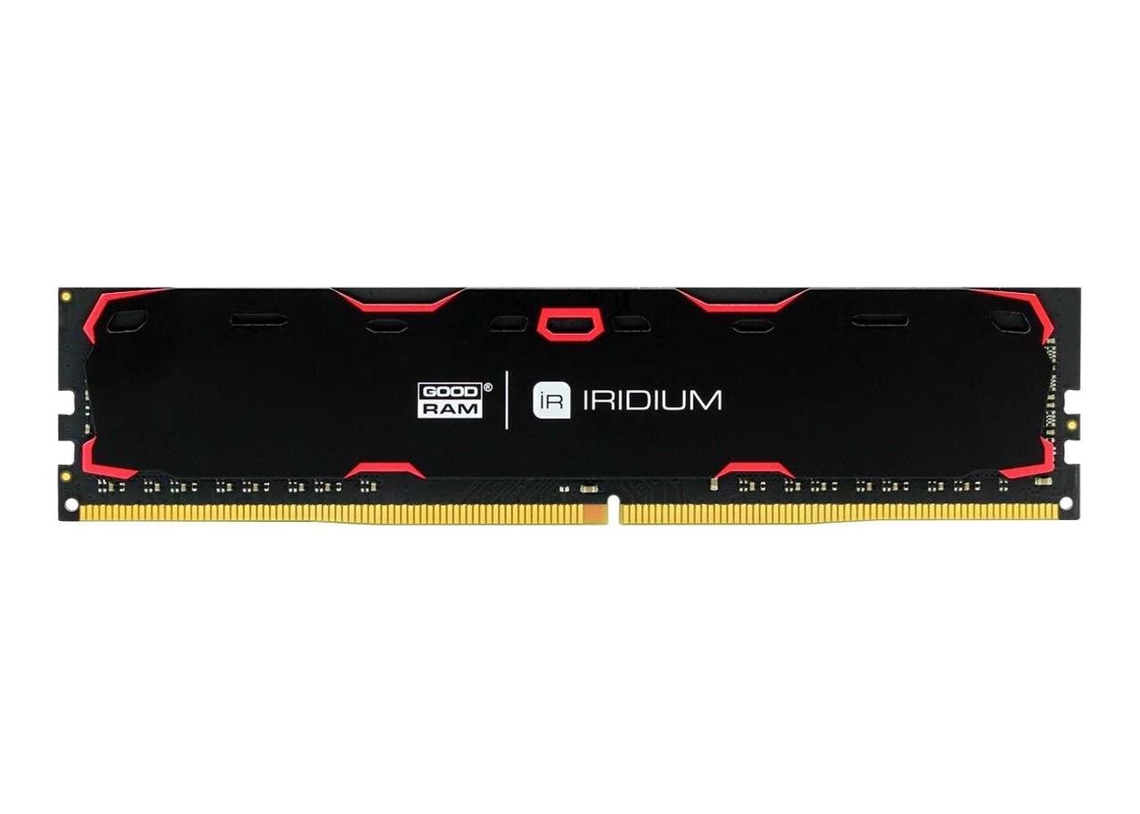 Оперативна пам'ять для ПК Goodram 8 GB DDR4 2400 MHz Iridium Black (IR-2400D464L15S/8G)