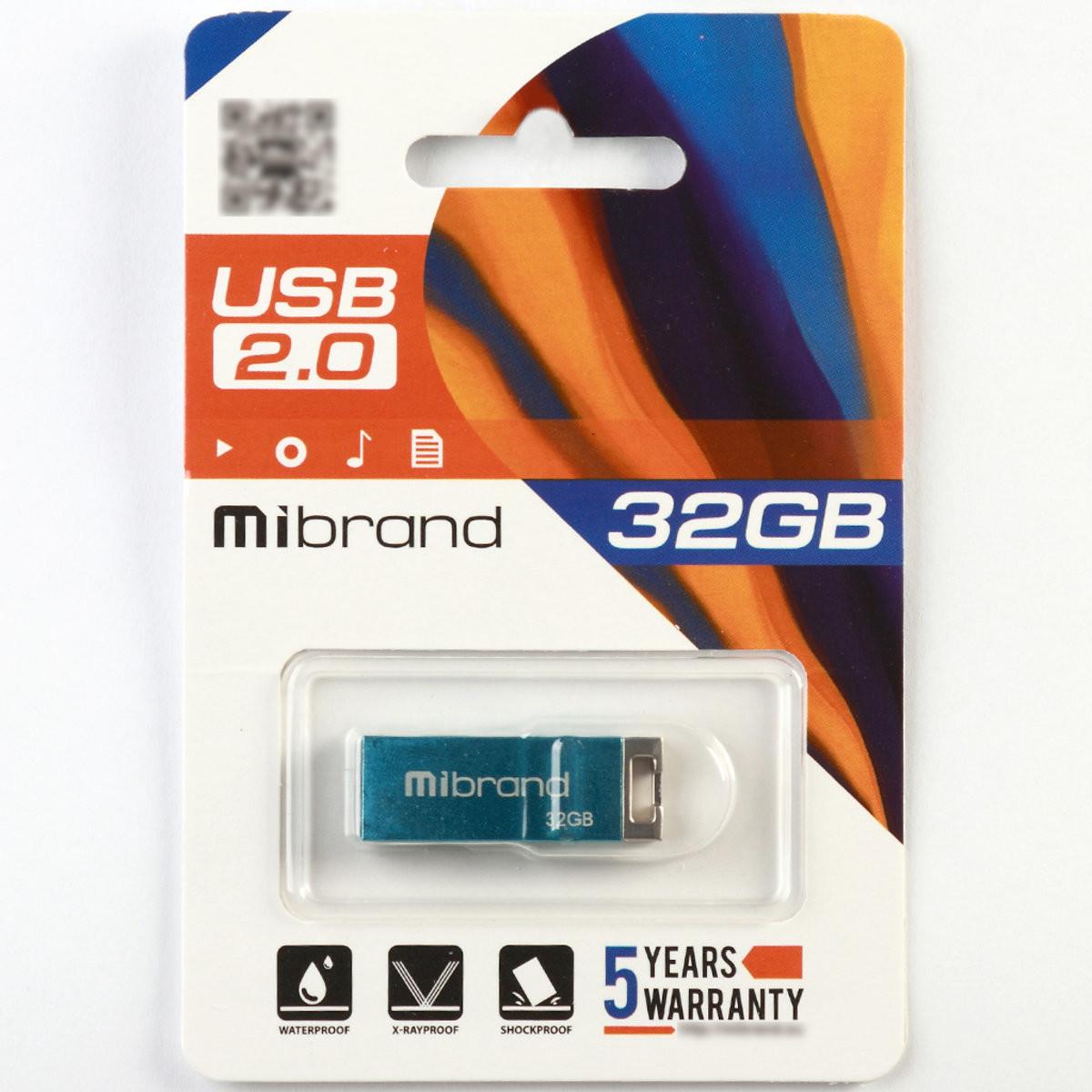 Flash Mibrand USB 2.0 Chameleon 32Gb Light blue (29caa1-15592) - фото 2