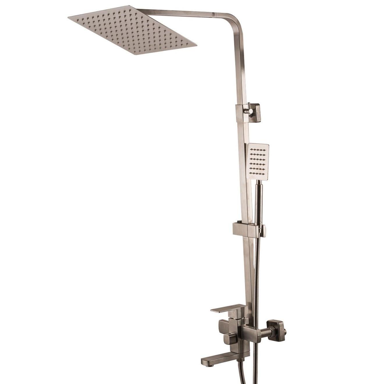 Душевая система со смесителем Globus Lux SICILIA PLUS-SBQ-SH-02-304 000024951 Сатин (161475)