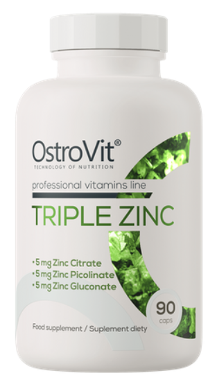 Минералы цинк OstroVit Triple Zinc 90 капсул