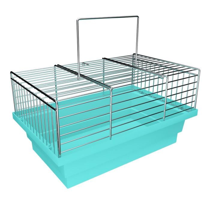 Клетка для грызунов Лори ГРЫЗУН Цинк 28х18х15 см Бирюзовый (A-011710) - фото 1 Клетка для грызунов Лори ГРЫЗУН Цинк 28х18х15 см Бирюзовый (A-011710) - фото 1
