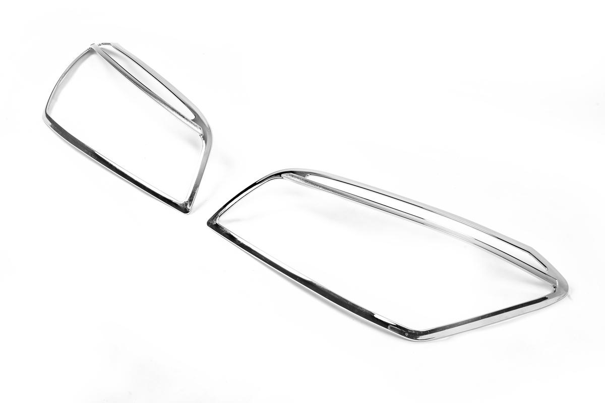 Накладка на фары 2009-2010 Carmos для Toyota Rav 4 2006-2013 гг. abs-пластик Хром