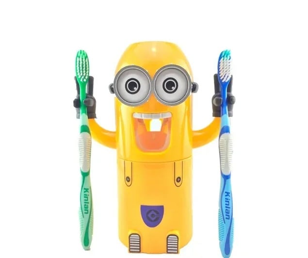 Дозатор зубной пасты Borofone автоматический миньон Желтый (12244mel)