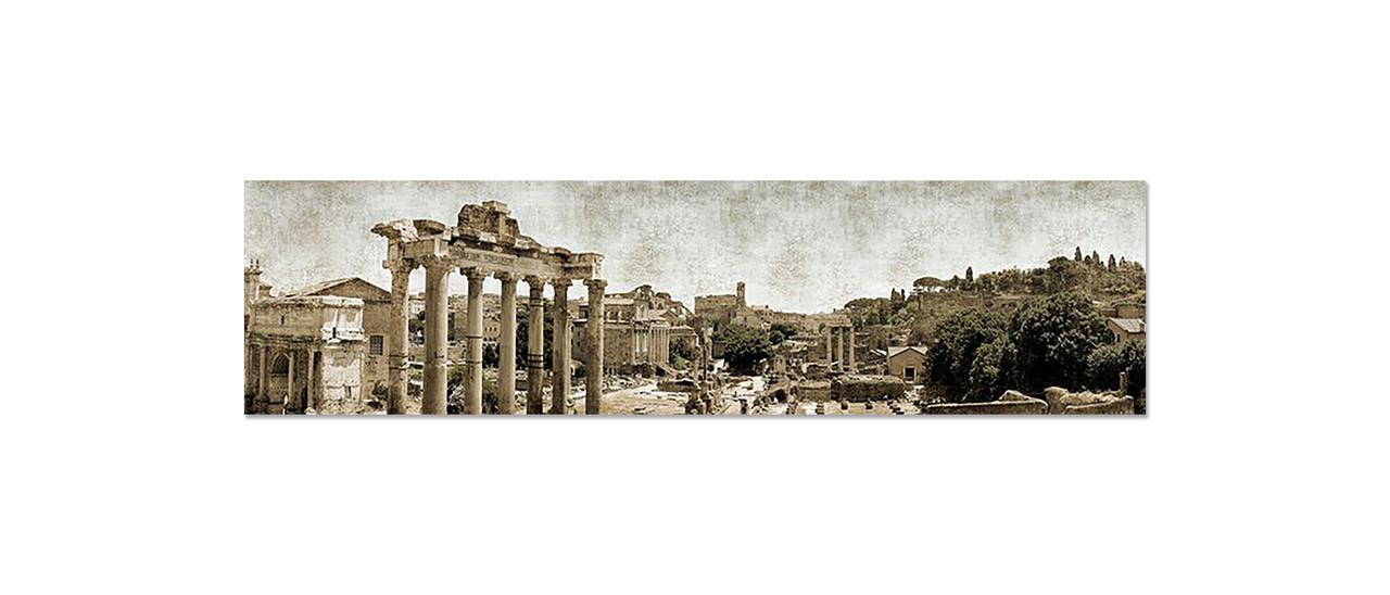 Кухонный фартук Античный город из самоклеющейся виниловой пленки 65х250 см Бежевый