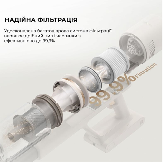 Пилосос акумуляторний Dreame Cordless Vacuum Cleaner U10 VPV20A Pink - фото 4