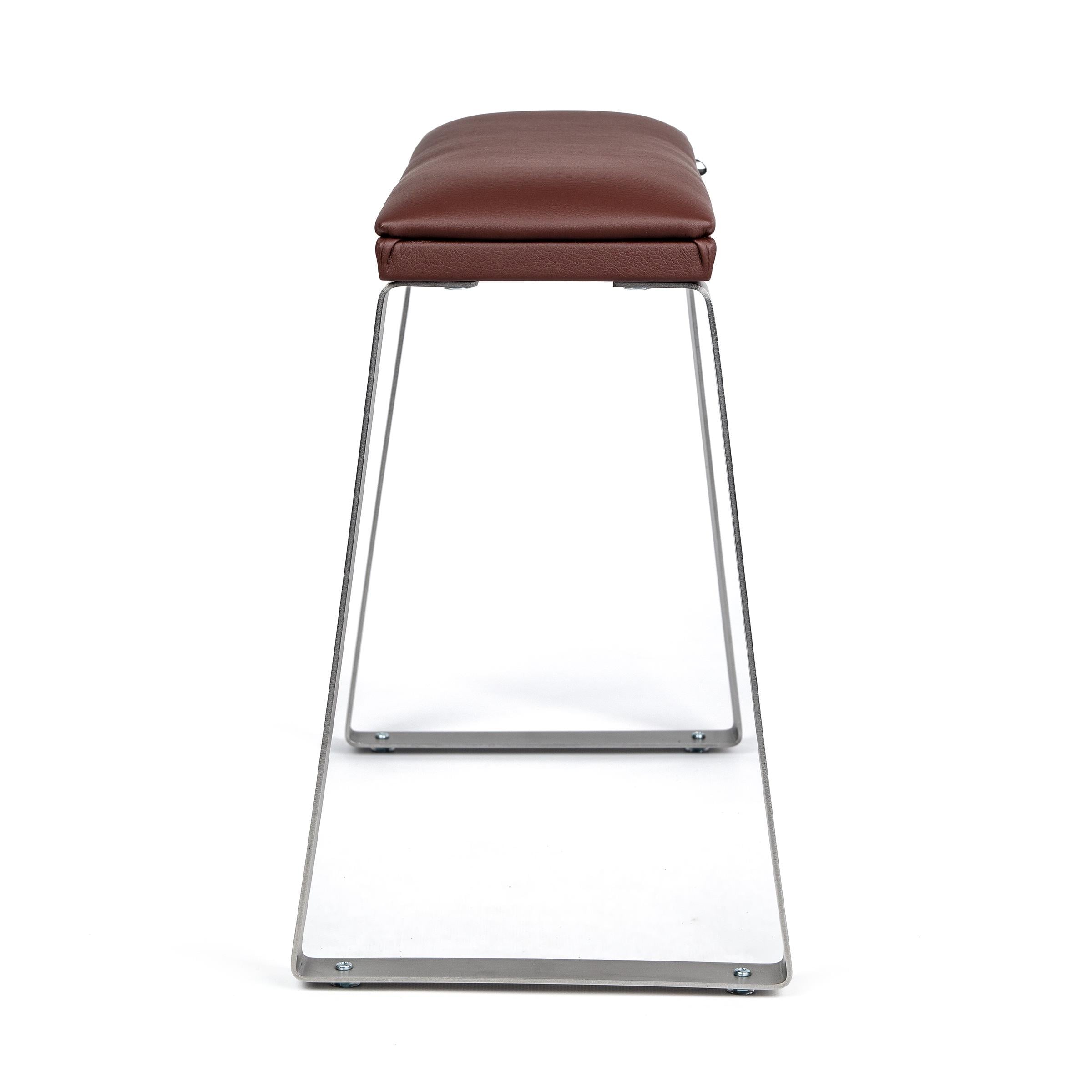 Педикюрная подставка для ног eco stand PADIX на металлических ножках Коричневый (26397961) - фото 3