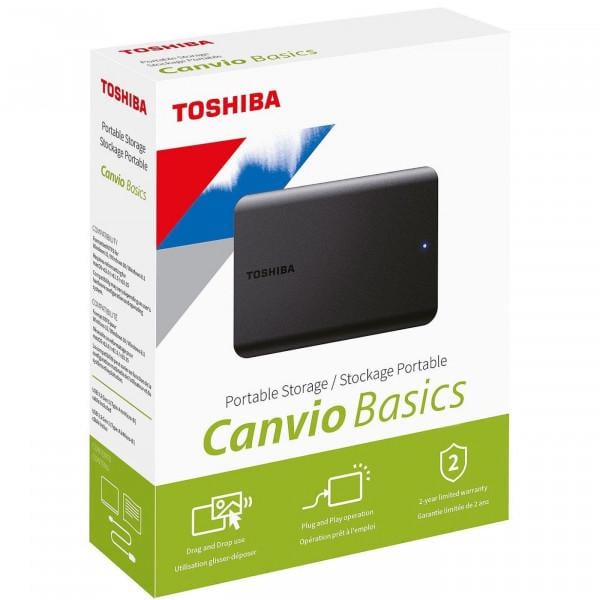 Жорсткий диск Toshiba Canvio Basics 1 Тб Black (HDTB510EK3AA) - фото 5