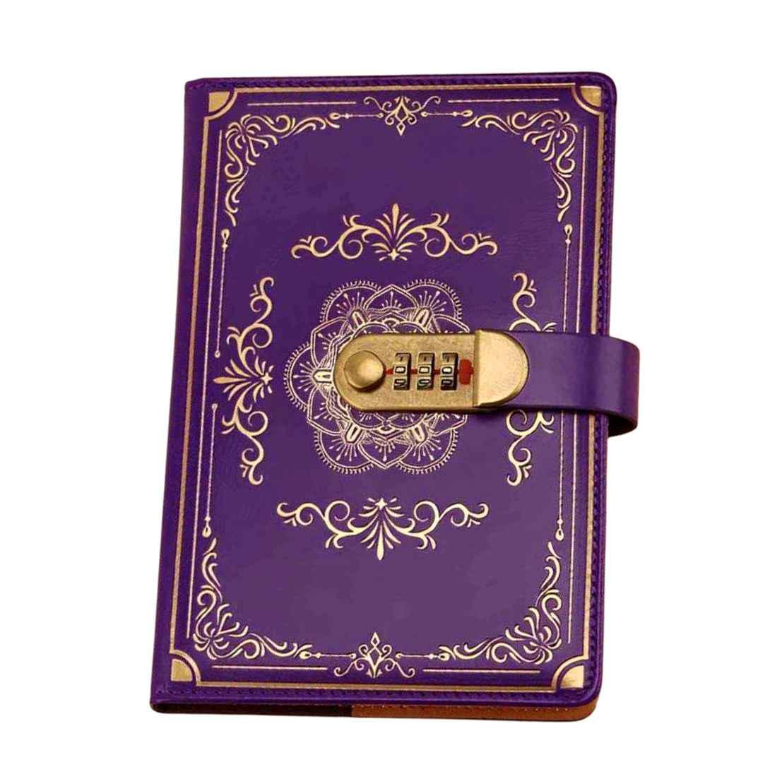 Блокнот с кодовым замком 212x145 мм Фиолетовый (7198)