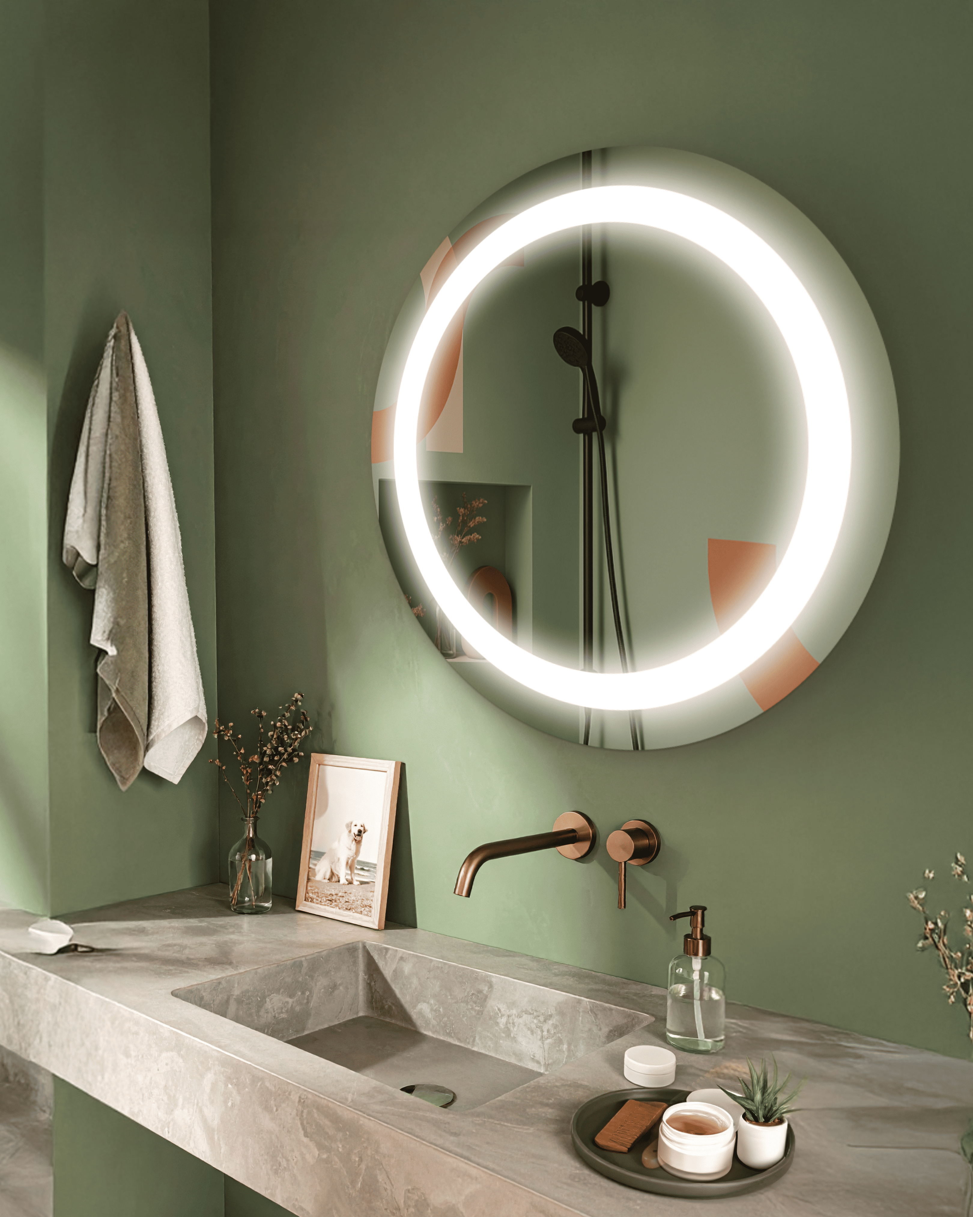 Дзеркало з LED підсвічуванням Екліпс Лайт кругле 800 мм (ECLIPSE lite 1-800) Дзеркало з LED підсвічуванням Екліпс Лайт кругле 800 мм (ECLIPSE lite 1-800)