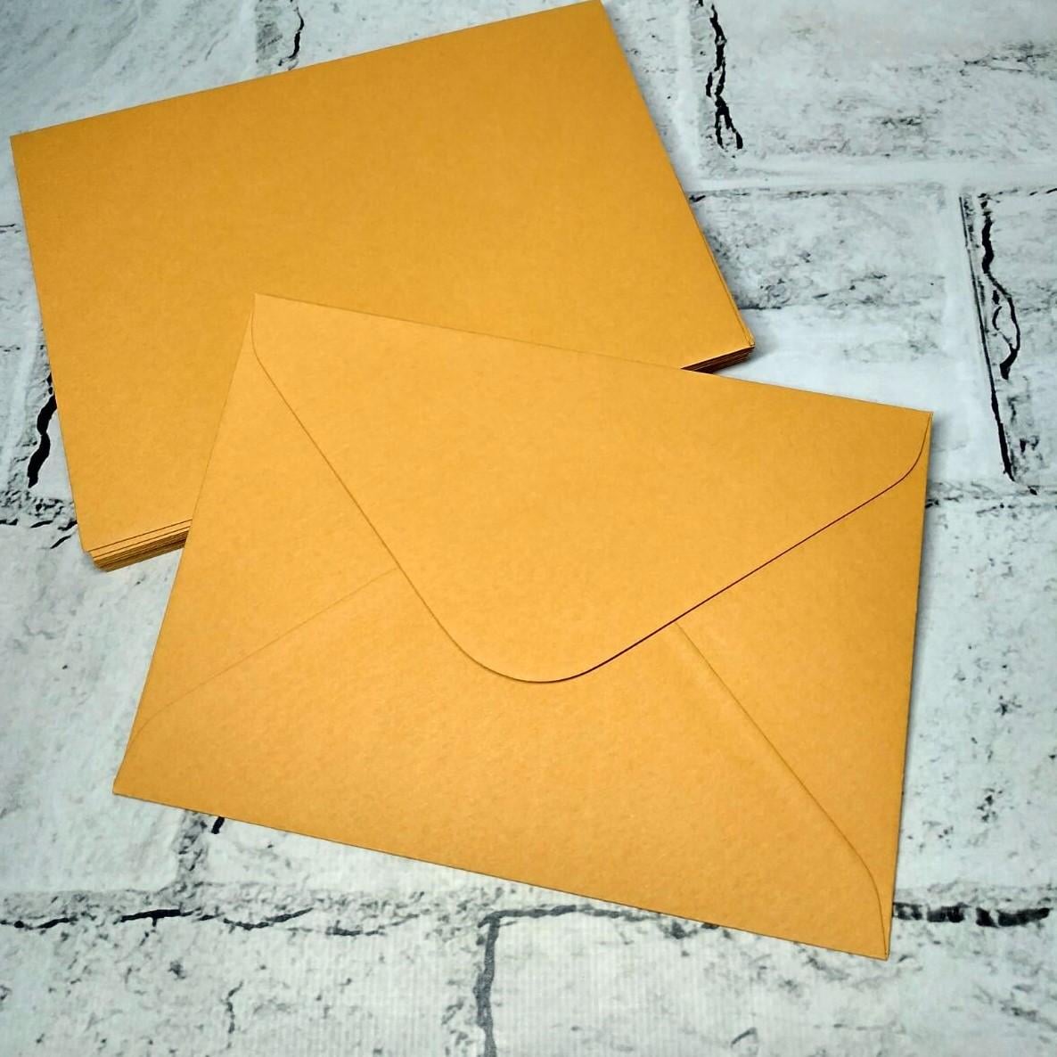 Конверт бумажный 12,6х17,5 см Оранжевый (5-73603-3)