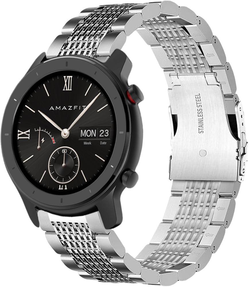 Ремінець металевий Gripix для Amazfit GTR 42 мм Silver (41742-59)