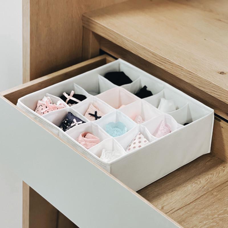 Органайзер ля трусиков и носочков на 16 ячеек Белый (wh001)