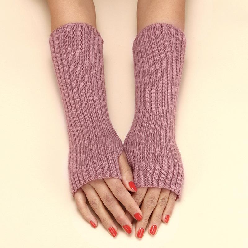 Митенки в рубчик One size Темно-розовый (1520) - фото 1 Митенки в рубчик One size Темно-розовый (1520) - фото 1