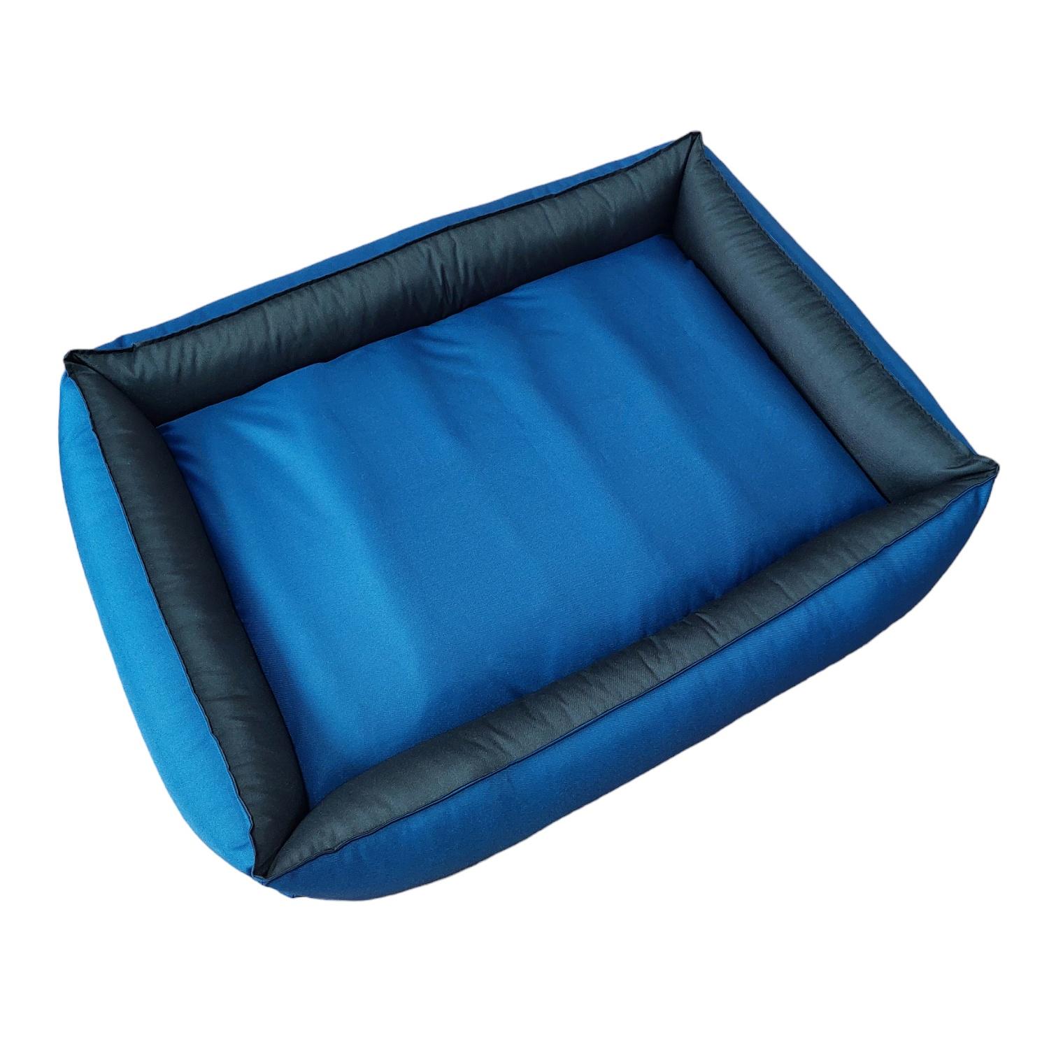 Лежак для собак Huge and Tiny Waterproof с бортами 130x100x26 см Синий с черным - фото 8 Лежак для собак Huge and Tiny Waterproof с бортами 130x100x26 см Синий с черным - фото 8