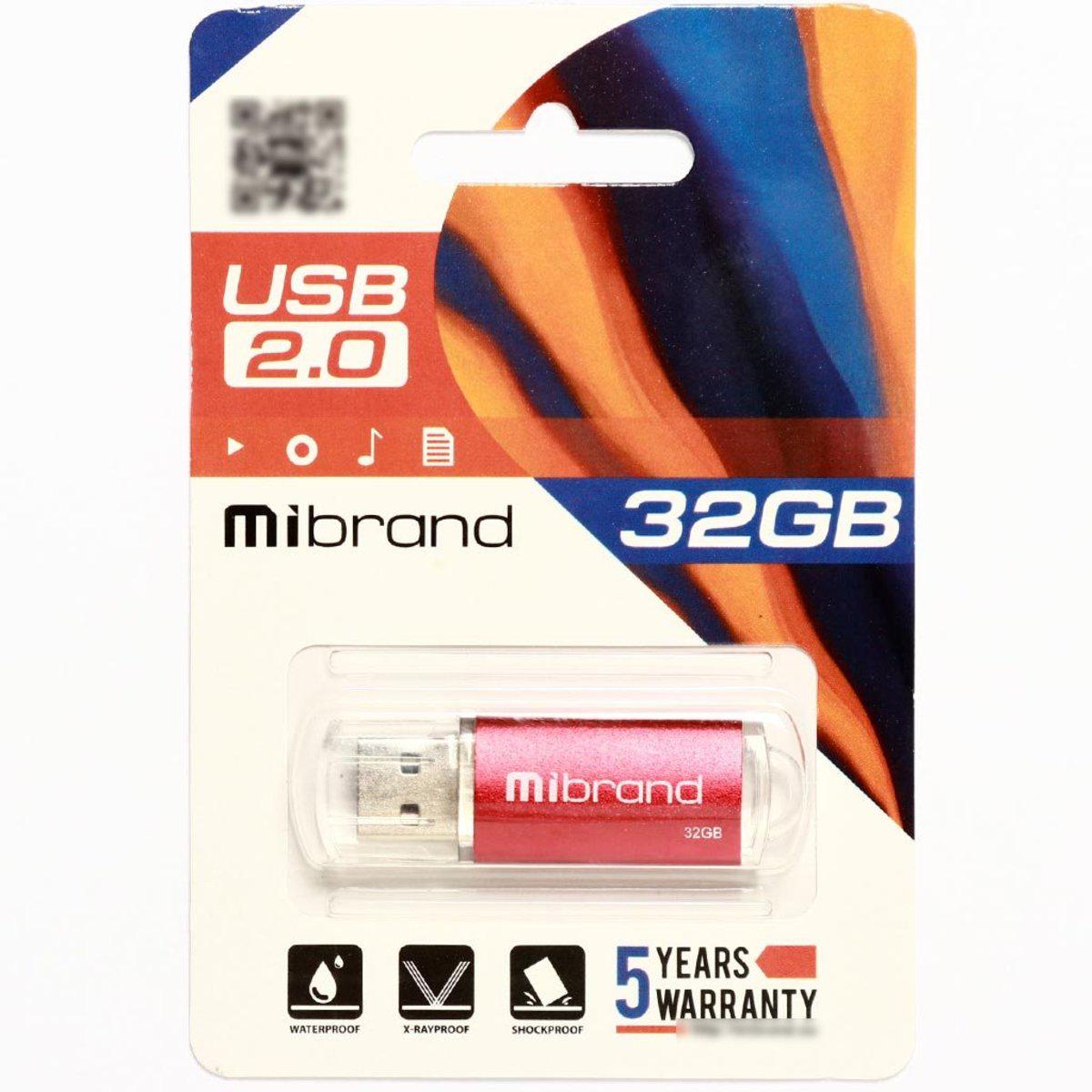 Флеш пам'ять Flash Mibrand Usb 2.0 Cougar 32 Gb Red - фото 2