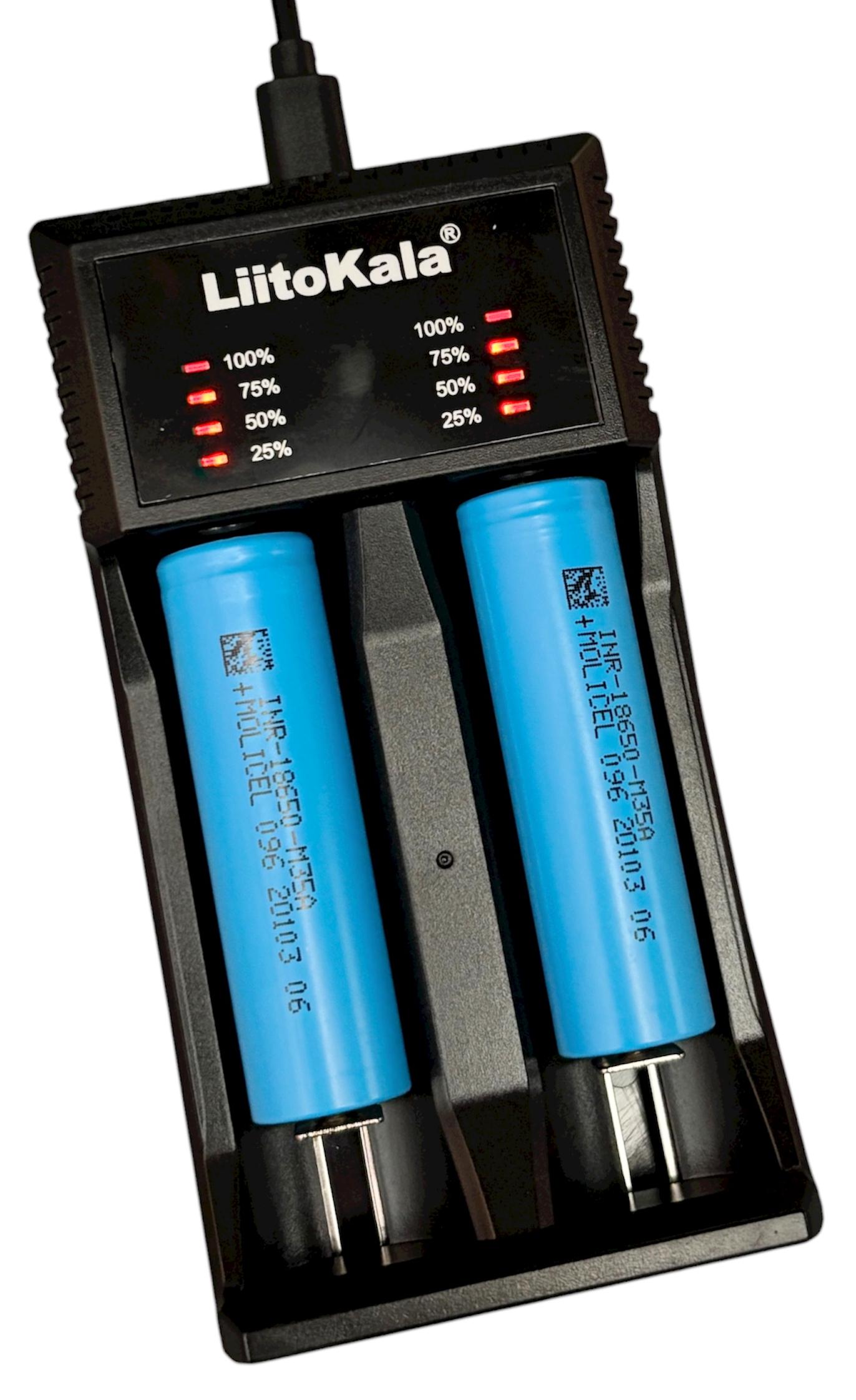 Зарядное устройство зарядка LiitoKala USB Lii-C2 для аккумулятора 18650 и других разновидностей 2 ячейки с индикатором заряда (30652066) Зарядное устройство зарядка LiitoKala USB Lii-C2 для аккумулятора 18650 и других разновидностей 2 ячейки с индикатором заряда (30652066)