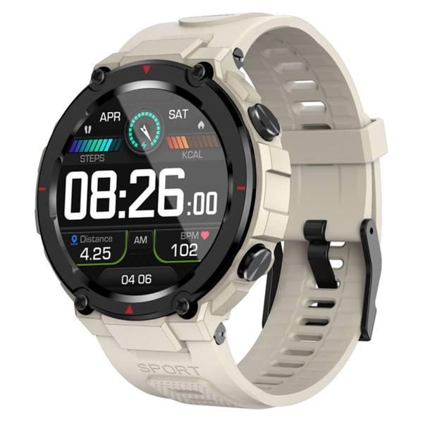 Смарт-годинник Modfit ProTrainer GPS ударостійкий з AMOLED водонепроникністю і Bluetooth Білий