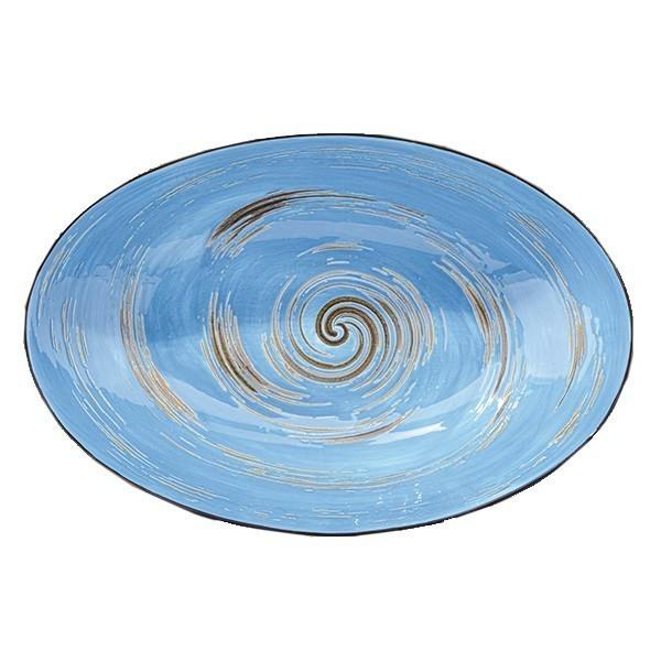 Блюдо Wilmax Spiral 25х16,5х6 см Blue (WL-669640/A)