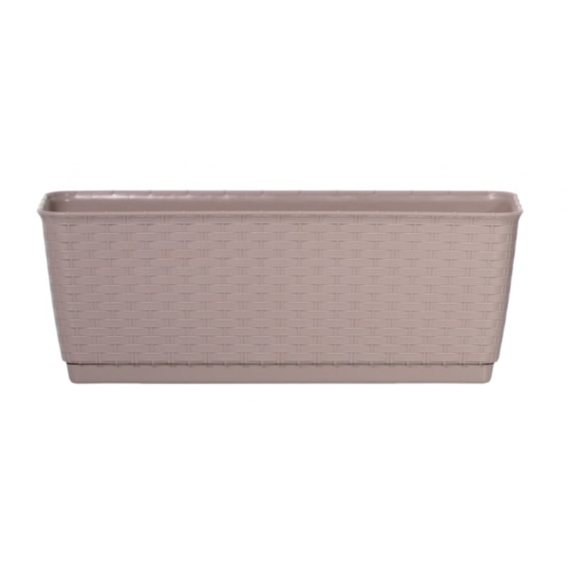 Балконный ящик Prosperplast Ratolla Н-14,2 см Бежевый (75964-7529)