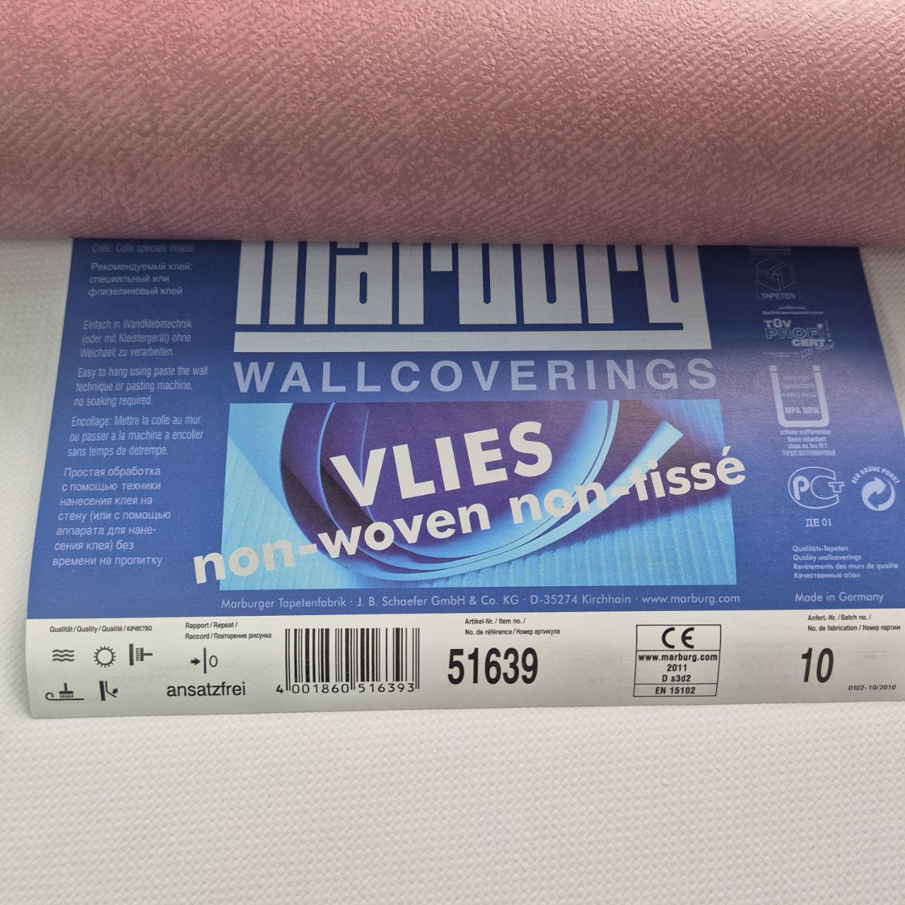 Шпалери вінілові Marburg Scandinavian Vintage однотонні для спальні/вітальні 10,05x0,53 м Блідо-рожевий (51639) - фото 4 Шпалери вінілові Marburg Scandinavian Vintage однотонні для спальні/вітальні 10,05x0,53 м Блідо-рожевий (51639) - фото 4