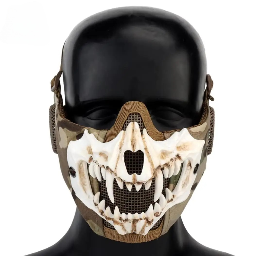 Маска Fang Real CS зі сталевою сіткою Airsoft Мульткам (MK001020) - фото 2