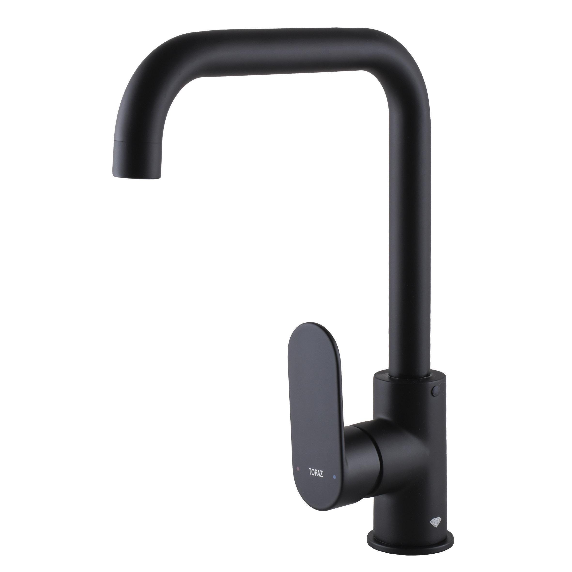 Смеситель для кухни TOPAZ BARTS TG Черный матовый (22531)