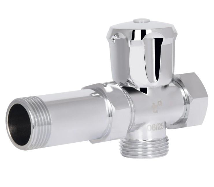 Кран шаровой приборный Thermo Alliance Standart 3/4"Зх3/4"Зх3/4" В вентиль (SD183W20)