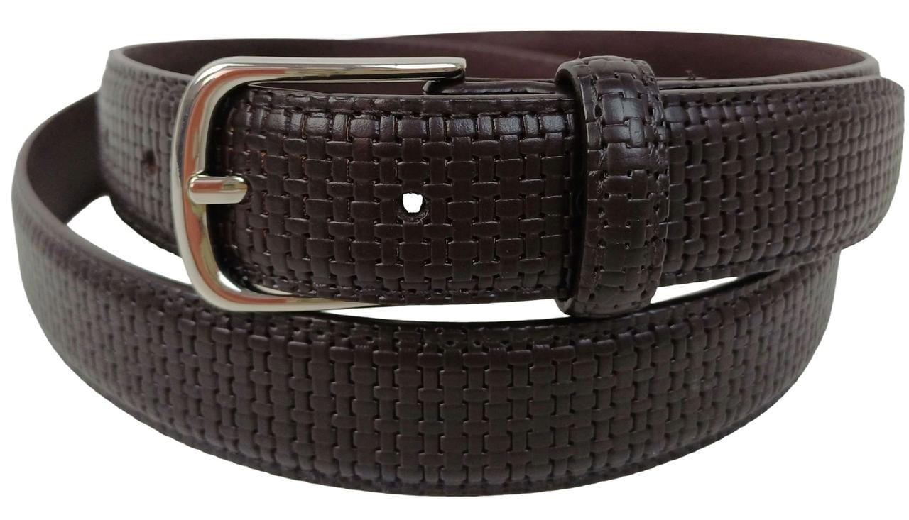 Ремень WBL Trading мужская натуральная кожа Темно-коричневый