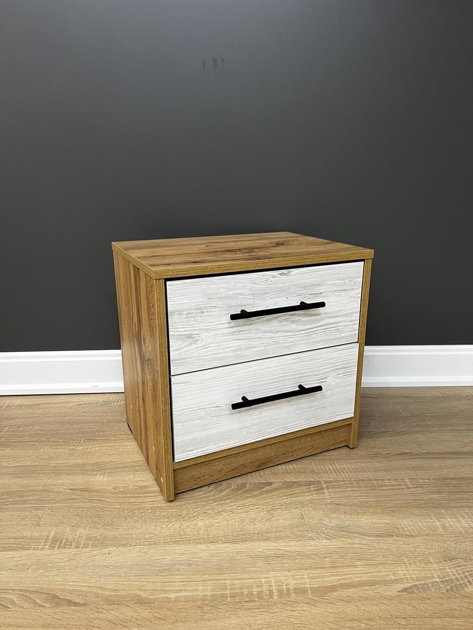 Тумба приліжкова Ексклюзив 450х450х350 мм Дуб Аппалачі/Аляска