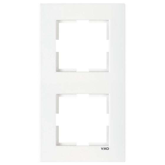 Рамка на 2 места вертикальная VIKO Karre Белый (90960221) Рамка на 2 места вертикальная VIKO Karre Белый (90960221)